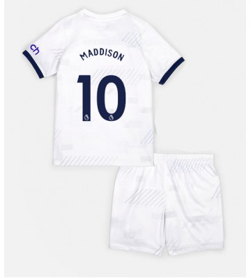 Tottenham Hotspur James Maddison #10 Koszulka Podstawowych Dziecięca 2023-24 Krótki Rękaw (+ Krótkie spodenki)